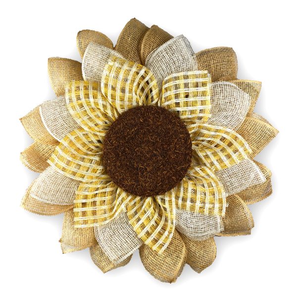 Light Yellow Sunflower with Natural Brown Center